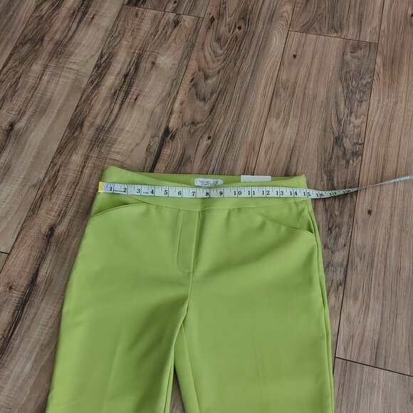 Rachel Zoe Women's Lemon Green Dress Pants Size 6 - Picture 7 of 9